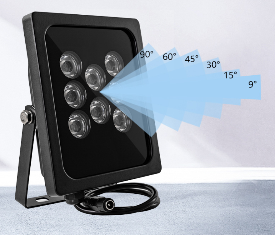 Adjustable beam angle IR illuminator