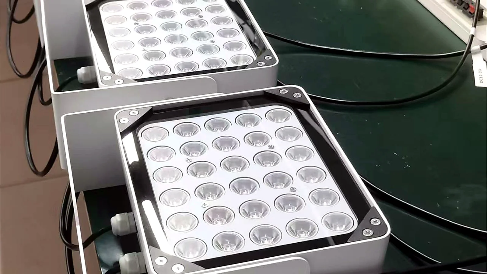 Accurates IR illuminators undergoing production inspection